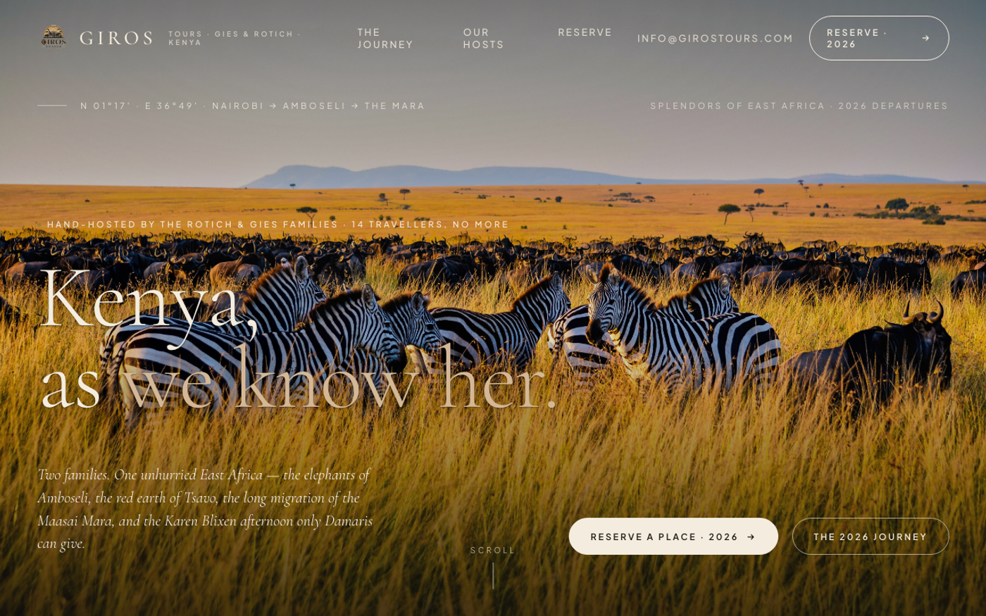 Giros Safaris on desktop