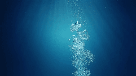 Bubbles under the ocean
