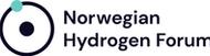 Logo: text: Norwegian Hydrogen Forum with a circle to the left