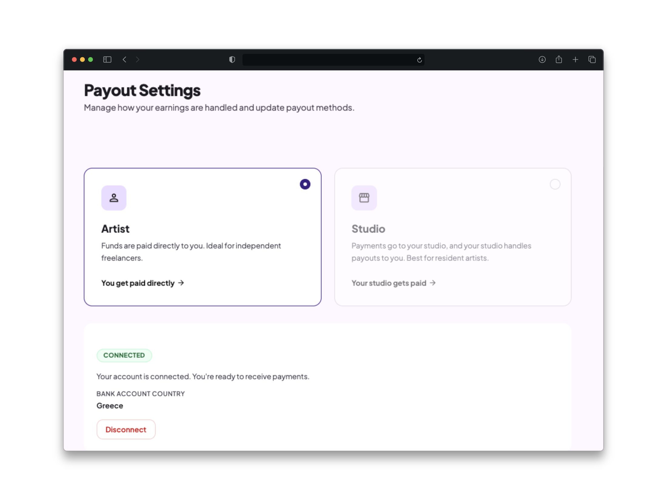 Payouts are direct, automatic, and always in your control.