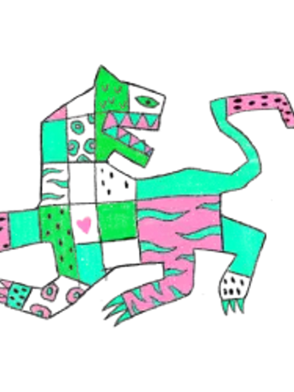 Funky pattern tiger