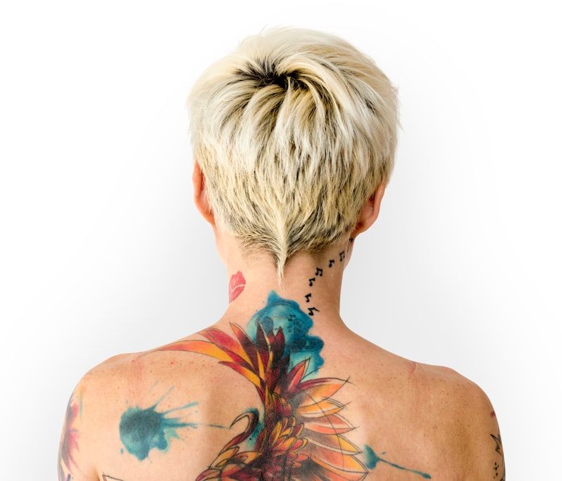 Vibrant colorful tattoo with rich ink tones