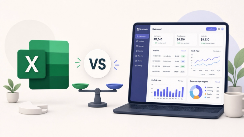 Boekhouden als zzp'er: Excel of software?
