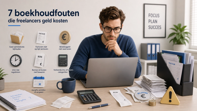 De 7 grootste fouten bij zzp-boekhouding