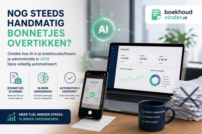 Slimmer Ondernemen: Hoe AI-Boekhoudsoftware ZZP’ers Uren Bespaart