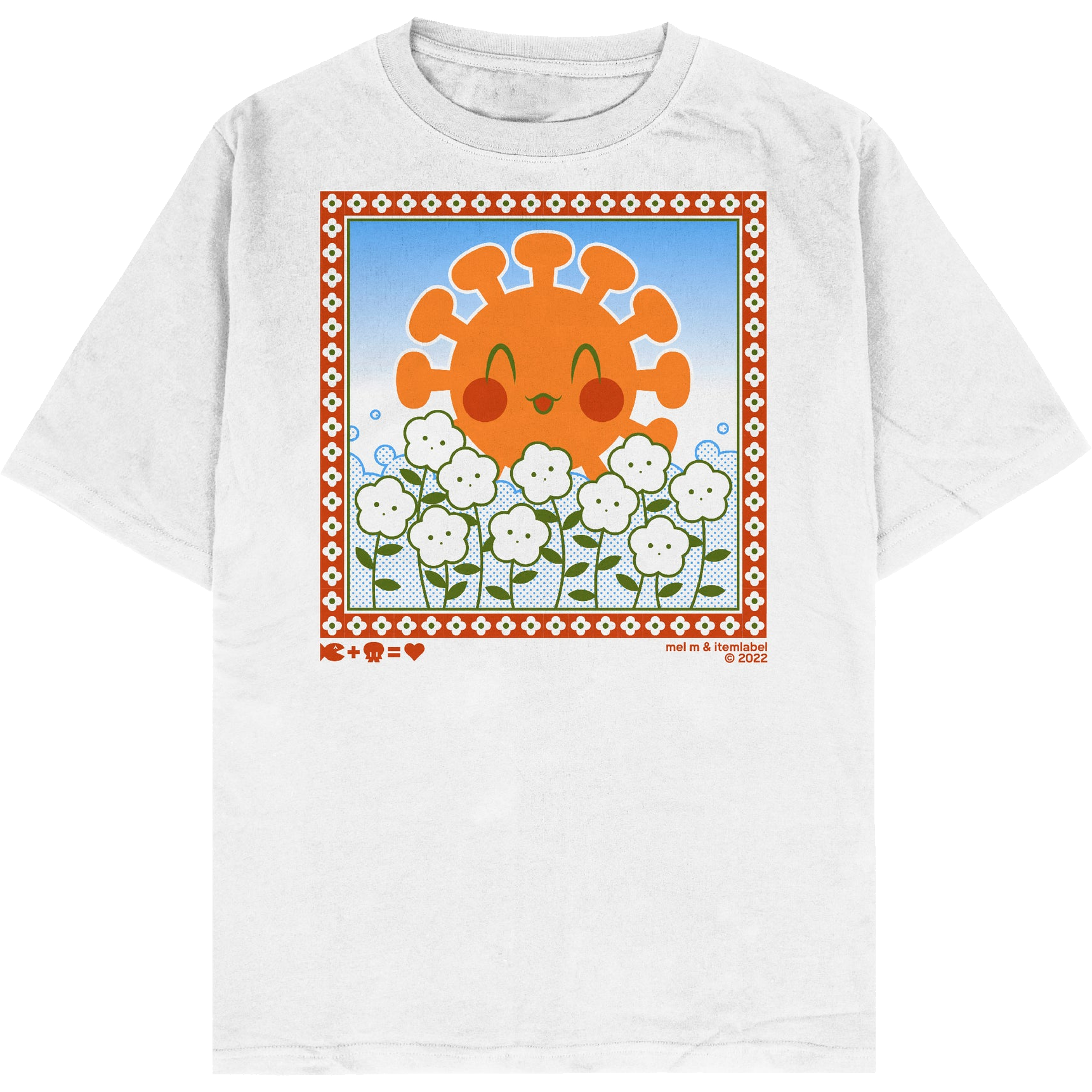 A white T-shirt, with a colourful graphic depicting a smiling “sun” shining over a field of “flowers”—which are all actually itemLabel toys.​​​​‌﻿‍﻿​‍​‍‌‍﻿﻿‌﻿​‍‌‍‍‌‌‍‌﻿‌‍‍‌‌‍﻿‍​‍​‍​﻿‍‍​‍​‍‌﻿​﻿‌‍​‌‌‍﻿‍‌‍‍‌‌﻿‌​‌﻿‍‌​‍﻿‍‌‍‍‌‌‍﻿﻿​‍​‍​‍﻿​​‍​‍‌‍‍​‌﻿​‍‌‍‌‌‌‍‌‍​‍​‍​﻿‍‍​‍​‍‌‍‍​‌﻿‌​‌﻿‌​‌﻿​​​﻿‍‍​‍﻿﻿​‍﻿﻿‌‍﻿​‌‍﻿﻿‌‍​﻿‌‍​‌‌‍﻿​‌‍‍​‌‍﻿﻿‌﻿​﻿‌﻿‌​​﻿‍‍​﻿​﻿​﻿​﻿​﻿​﻿​﻿​﻿​‍﻿﻿‌‍‍‌‌‍﻿‍‌﻿‌​‌‍‌‌‌‍﻿‍‌﻿‌​​‍﻿﻿‌‍‌‌‌‍‌​‌‍‍‌‌﻿‌​​‍﻿﻿‌‍﻿‌‌‍﻿﻿‌‍‌​‌‍‌‌​﻿﻿‌‌﻿​​‌﻿​‍‌‍‌‌‌﻿​﻿‌‍‌‌‌‍﻿‍‌﻿‌​‌‍​‌‌﻿‌​‌‍‍‌‌‍﻿﻿‌‍﻿‍​﻿‍﻿‌‍‍‌‌‍‌​​﻿﻿‌​﻿‍‌‌‍‌‌​﻿‌​‌‍​‍​﻿​﻿‌‍​‍​﻿​‍‌‍‌‌​‍﻿‌​﻿‌﻿​﻿‍‌‌‍​﻿​﻿‌‍​‍﻿‌​﻿‌​​﻿‍‌‌‍‌‌​﻿​​​‍﻿‌‌‍​‍​﻿​‍‌‍​‌​﻿‌﻿​‍﻿‌​﻿‍‌‌‍‌‍​﻿‌‌​﻿‌‌​﻿​​‌‍​﻿‌‍‌‍​﻿​​​﻿​﻿‌‍​﻿​﻿‍​​﻿‌‌​﻿‍﻿‌﻿‌​‌﻿‍‌‌﻿​​‌‍‌‌​﻿﻿‌‌﻿​​‌‍﻿﻿‌﻿​﻿‌﻿‌​​﻿‍﻿‌﻿​​‌‍​‌‌﻿‌​‌‍‍​​﻿﻿‌‌‍​‍‌‍﻿﻿‌‍‌​‌﻿‍‌​‍‌‌​﻿‌‌‌​​‍‌‌﻿﻿‌‍‍﻿‌‍‌‌‌﻿‍‌​‍‌‌​﻿​﻿‌​‌​​‍‌‌​﻿​﻿‌​‌​​‍‌‌​﻿​‍​﻿​‍​﻿​﻿​﻿‍​​﻿​​​﻿​﻿​﻿‌‍‌‍‌‌​﻿​‌‌‍‌​​﻿‌﻿‌‍​‍‌‍‌​​﻿‍‌​‍‌‌​﻿​‍​﻿​‍​‍‌‌​﻿‌‌‌​‌​​‍﻿‍‌‍‍‌‌‍﻿‌‌‍​‌‌‍‌﻿‌‍‌‌‌﻿​﻿​‍‌‌​﻿‌‌‌​​‍‌‌﻿﻿‌‍‍﻿‌‍‌‌‌﻿‍‌​‍‌‌​﻿​﻿‌​‌​​‍‌‌​﻿​﻿‌​‌​​‍‌‌​﻿​‍​﻿​‍​﻿‌​​﻿‌﻿‌‍​‍‌‍‌‌​﻿​‌​﻿​​‌‍‌‌‌‍​‌‌‍​‌​﻿​‍‌‍‌​​﻿​﻿​‍‌‌​﻿​‍​﻿​‍​‍‌‌​﻿‌‌‌​‌​​‍﻿‍‌‍​‌‌‍﻿​‌﻿‌​​﻿﻿﻿‌‍​‍‌‍​‌‌﻿​﻿‌‍‌‌‌‌‌‌‌﻿​‍‌‍﻿​​﻿﻿‌‌‍‍​‌﻿‌​‌﻿‌​‌﻿​​​‍‌‌​﻿​﻿‌​​‌​‍‌‌​﻿​‍‌​‌‍​‍‌‌​﻿​‍‌​‌‍‌‍﻿​‌‍﻿﻿‌‍​﻿‌‍​‌‌‍﻿​‌‍‍​‌‍﻿﻿‌﻿​﻿‌﻿‌​​‍‌‌​﻿​﻿‌​​‌​﻿​﻿​﻿​﻿​﻿​﻿​﻿​﻿​‍‌‍‌‍‍‌‌‍‌​​﻿﻿‌​﻿‍‌‌‍‌‌​﻿‌​‌‍​‍​﻿​﻿‌‍​‍​﻿​‍‌‍‌‌​‍﻿‌​﻿‌﻿​﻿‍‌‌‍​﻿​﻿‌‍​‍﻿‌​﻿‌​​﻿‍‌‌‍‌‌​﻿​​​‍﻿‌‌‍​‍​﻿​‍‌‍​‌​﻿‌﻿​‍﻿‌​﻿‍‌‌‍‌‍​﻿‌‌​﻿‌‌​﻿​​‌‍​﻿‌‍‌‍​﻿​​​﻿​﻿‌‍​﻿​﻿‍​​﻿‌‌​‍‌‍‌﻿‌​‌﻿‍‌‌﻿​​‌‍‌‌​﻿﻿‌‌﻿​​‌‍﻿﻿‌﻿​﻿‌﻿‌​​‍‌‍‌﻿​​‌‍​‌‌﻿‌​‌‍‍​​﻿﻿‌‌‍​‍‌‍﻿﻿‌‍‌​‌﻿‍‌​‍‌‌​﻿‌‌‌​​‍‌‌﻿﻿‌‍‍﻿‌‍‌‌‌﻿‍‌​‍‌‌​﻿​﻿‌​‌​​‍‌‌​﻿​﻿‌​‌​​‍‌‌​﻿​‍​﻿​‍​﻿​﻿​﻿‍​​﻿​​​﻿​﻿​﻿‌‍‌‍‌‌​﻿​‌‌‍‌​​﻿‌﻿‌‍​‍‌‍‌​​﻿‍‌​‍‌‌​﻿​‍​﻿​‍​‍‌‌​﻿‌‌‌​‌​​‍﻿‍‌‍‍‌‌‍﻿‌‌‍​‌‌‍‌﻿‌‍‌‌‌﻿​﻿​‍‌‌​﻿‌‌‌​​‍‌‌﻿﻿‌‍‍﻿‌‍‌‌‌﻿‍‌​‍‌‌​﻿​﻿‌​‌​​‍‌‌​﻿​﻿‌​‌​​‍‌‌​﻿​‍​﻿​‍​﻿‌​​﻿‌﻿‌‍​‍‌‍‌‌​﻿​‌​﻿​​‌‍‌‌‌‍​‌‌‍​‌​﻿​‍‌‍‌​​﻿​﻿​‍‌‌​﻿​‍​﻿​‍​‍‌‌​﻿‌‌‌​‌​​‍﻿‍‌‍​‌‌‍﻿​‌﻿‌​​‍​‍‌﻿﻿‌