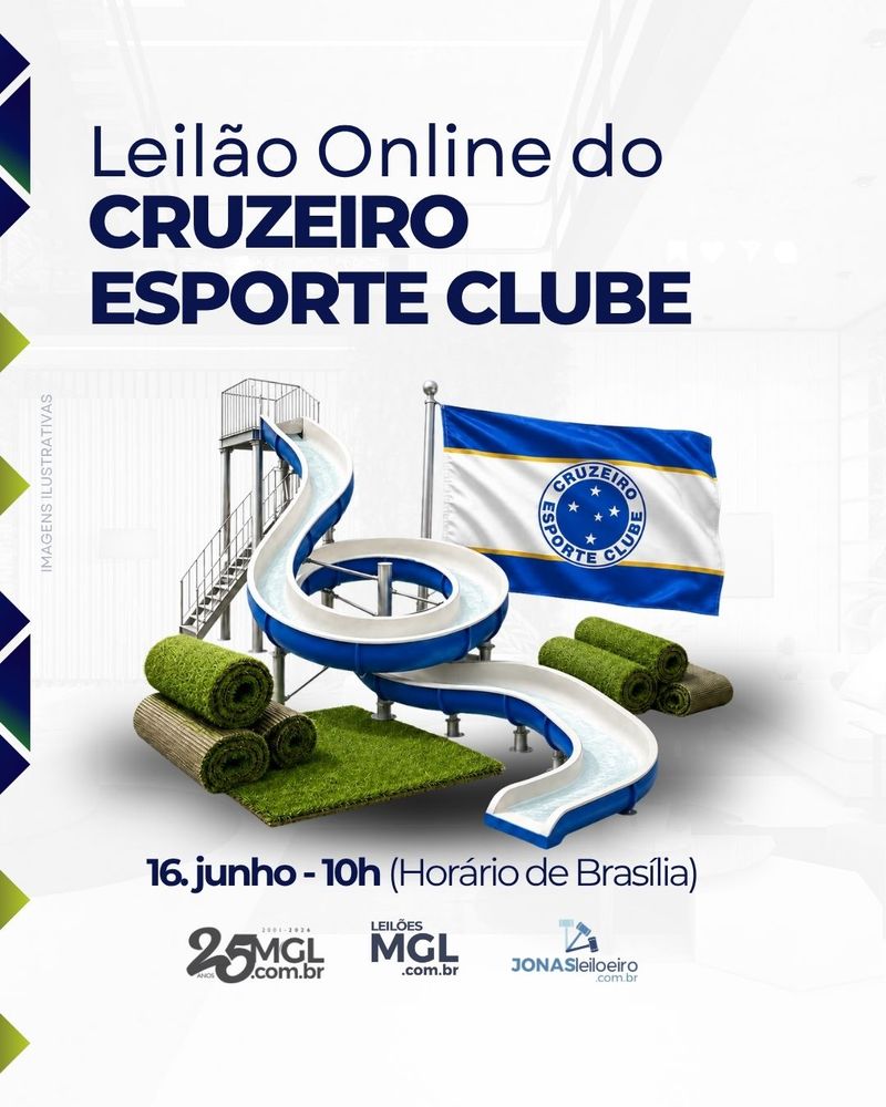 Cruzeiro Esporte Clube e MGL Leilões realizam leilão em parceria