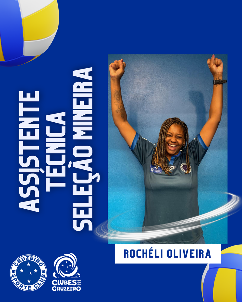 Treinadora da base do Cruzeiro é convocada para a Seleção Mineira de Vôlei