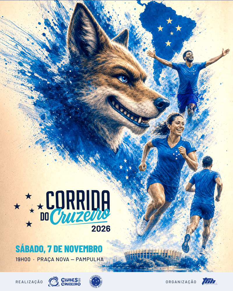 Vem aí mais uma edição da Corrida do Cruzeiro na Pampulha