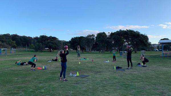 Training outdoors again in Maroubra
