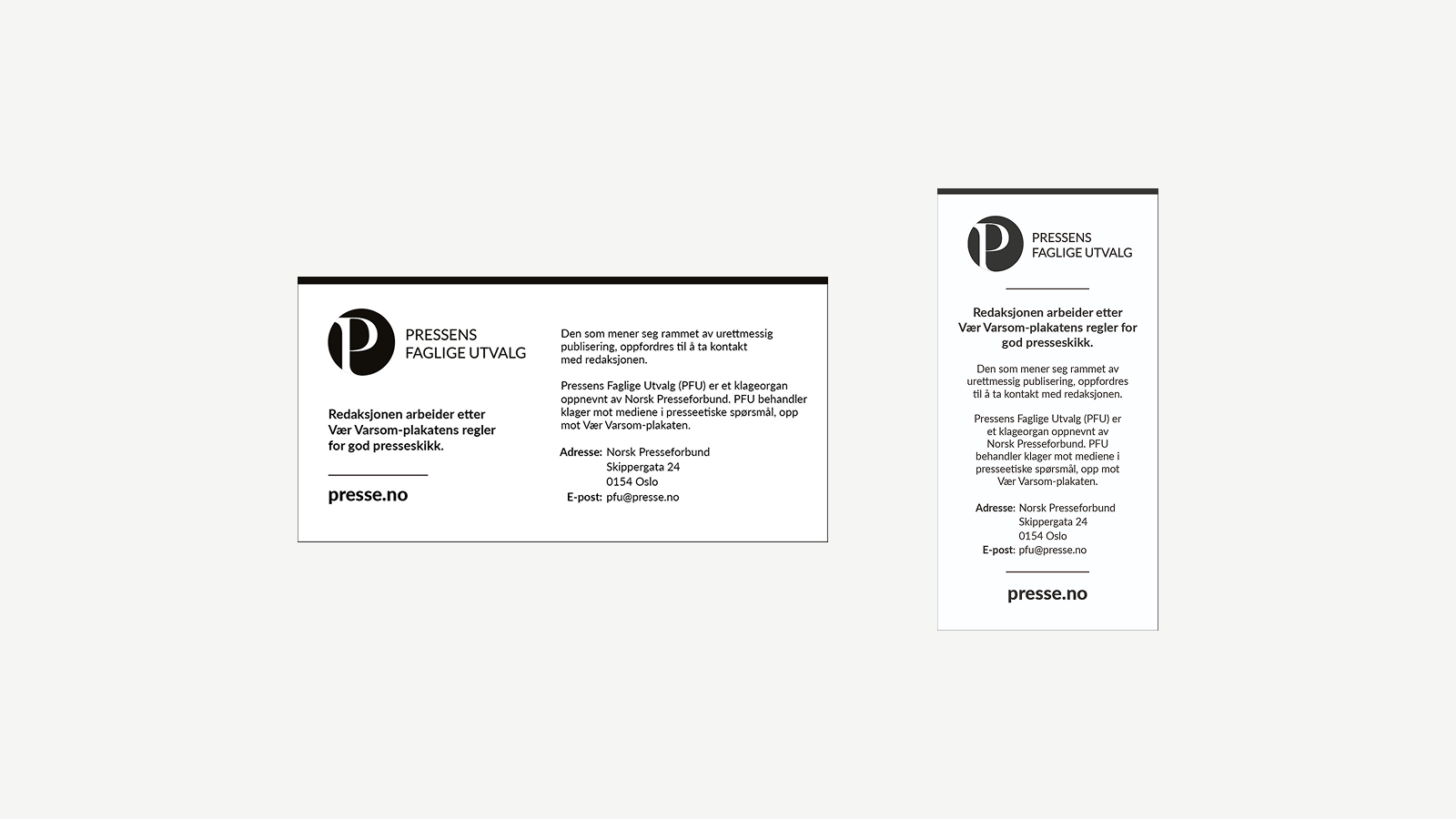 Illustrasjon av Presselapper til orientering.