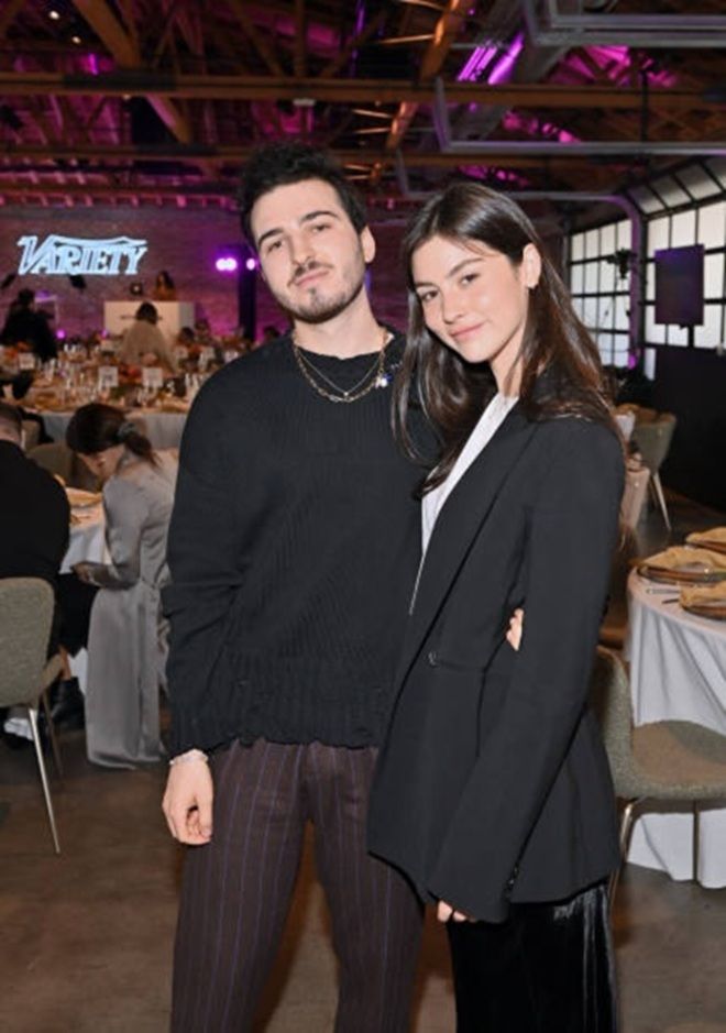 Gracie Abrams with her ex boyfriend Blake Slatkin attend Variety's Hitmakers Brunch presented by Peacock