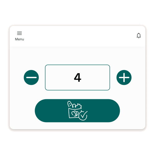 Gif Too Good To Go UI adding surprise bags