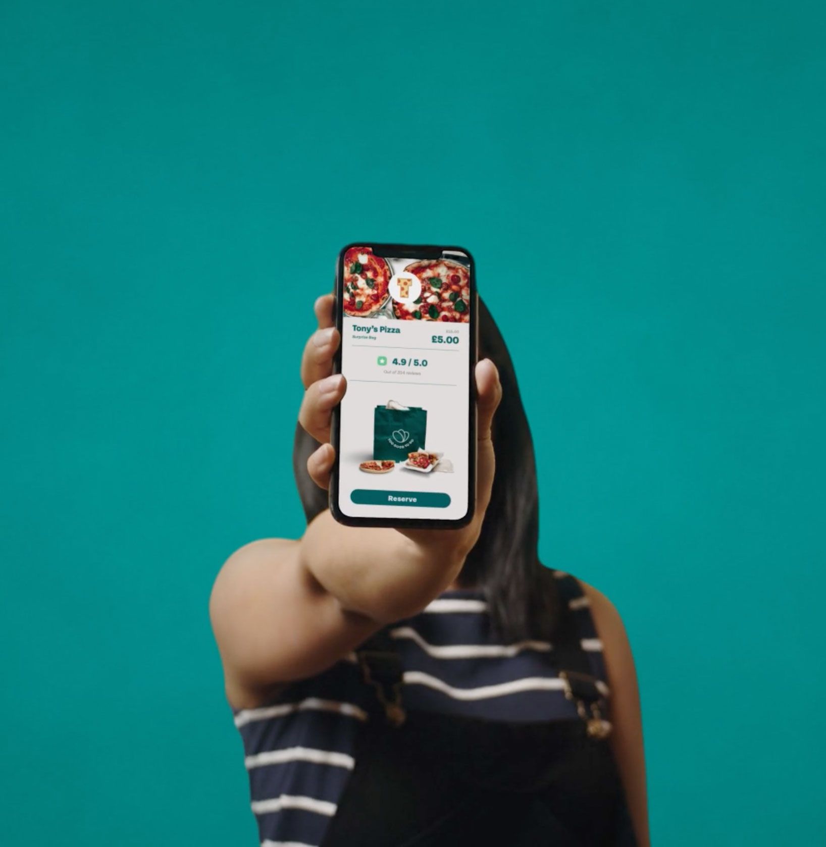 A user shows Too Good To Go Interface