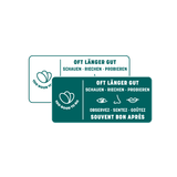 a sticker that says past my date on it