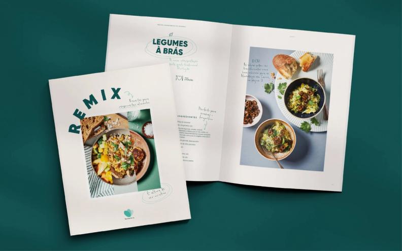 O livro "REMIX: Receitas para reaproveitar alimentos"
