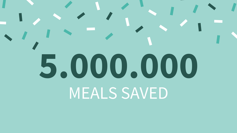 5 miljoen maaltijden gered!