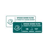 a sticker that says past my date on it