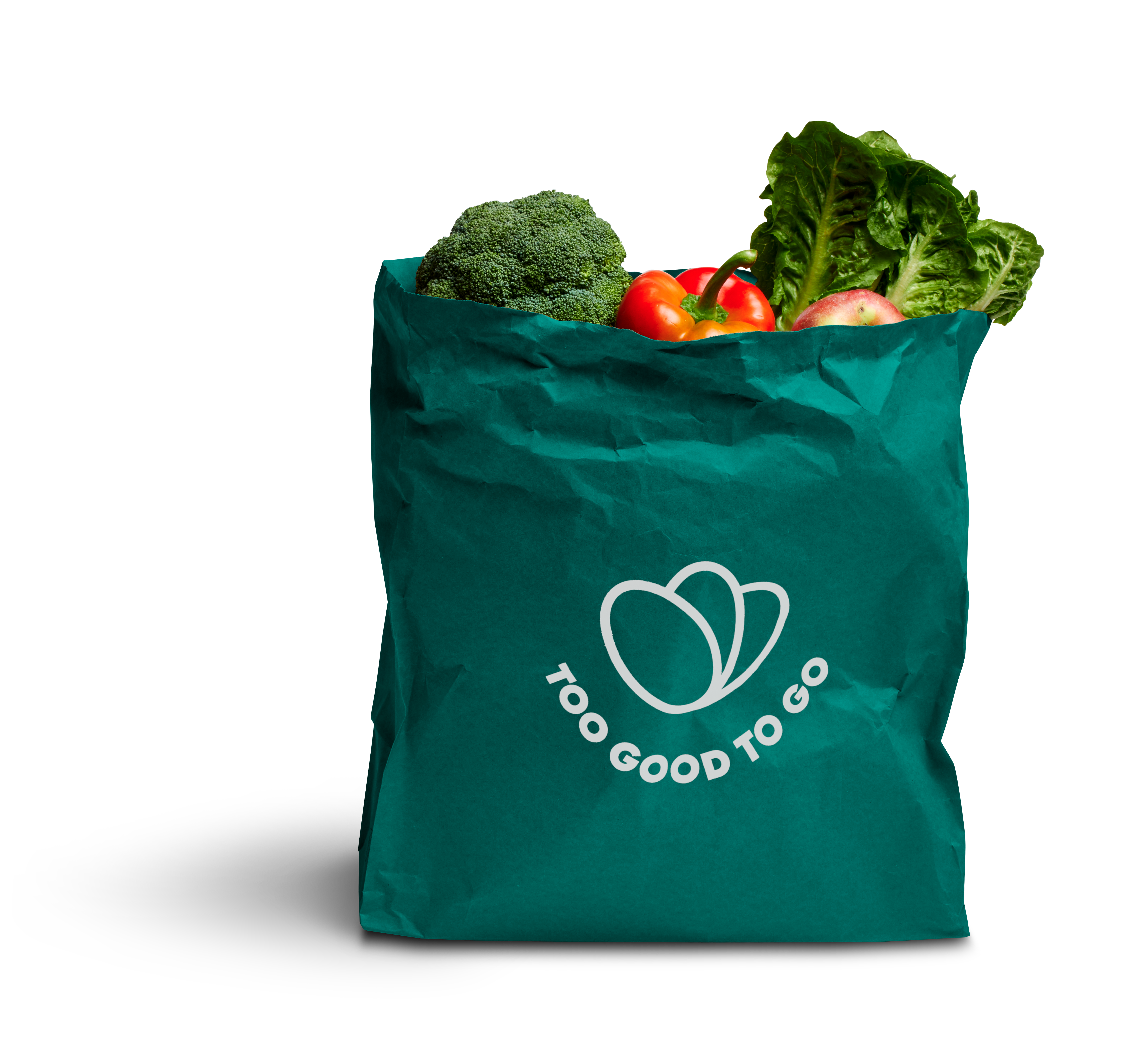 a too good to go bag filled with vegetables