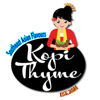 a logo for southeast asian flavours kopi thyme