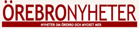 Logo for Örebronyheter with the tagline 'Nyheter om Örebro och mycket mer'.