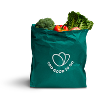 a too good to go bag filled with vegetables