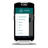a white zebra phone with a screen that says expiry date management