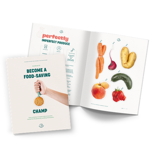 a book titled become a food-saving champ