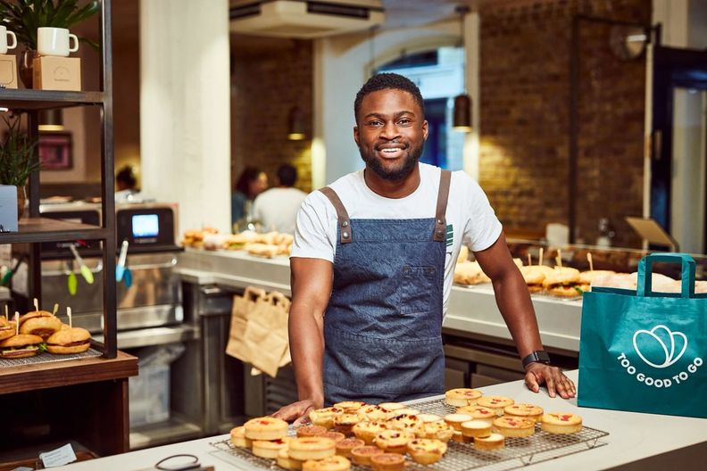 Bakery business using too good to go tool to sell their surplus food