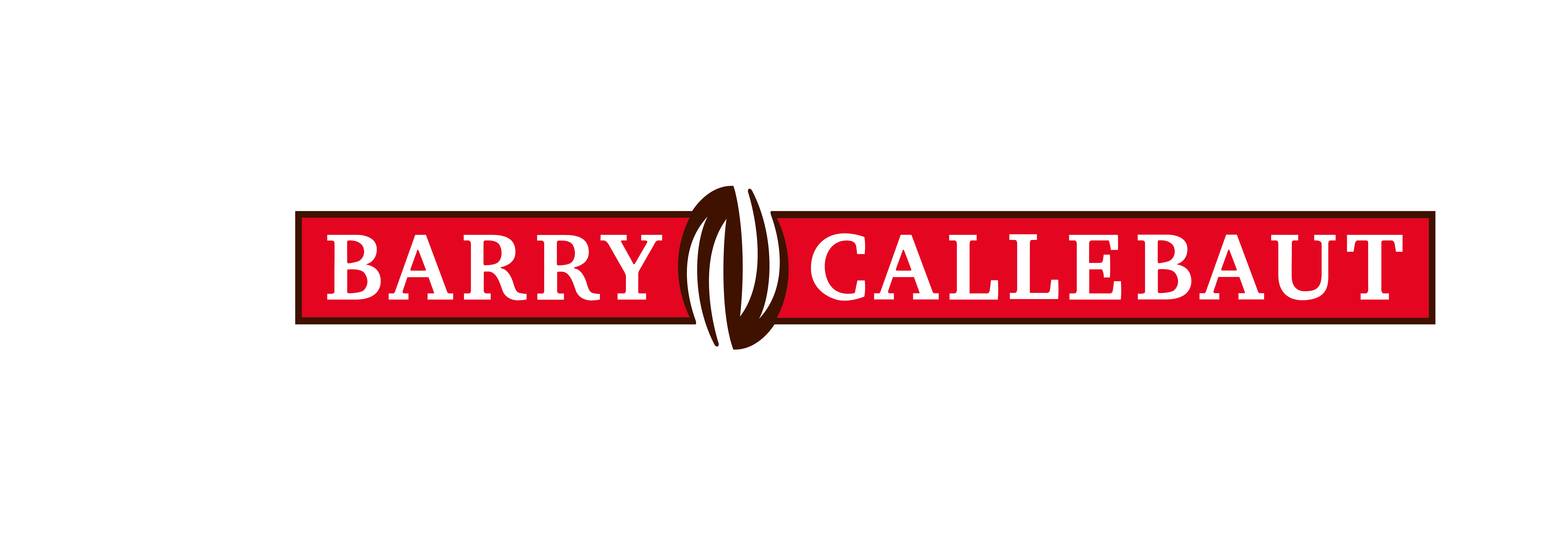 a barry callebaut logo with a coffee bean in the middle