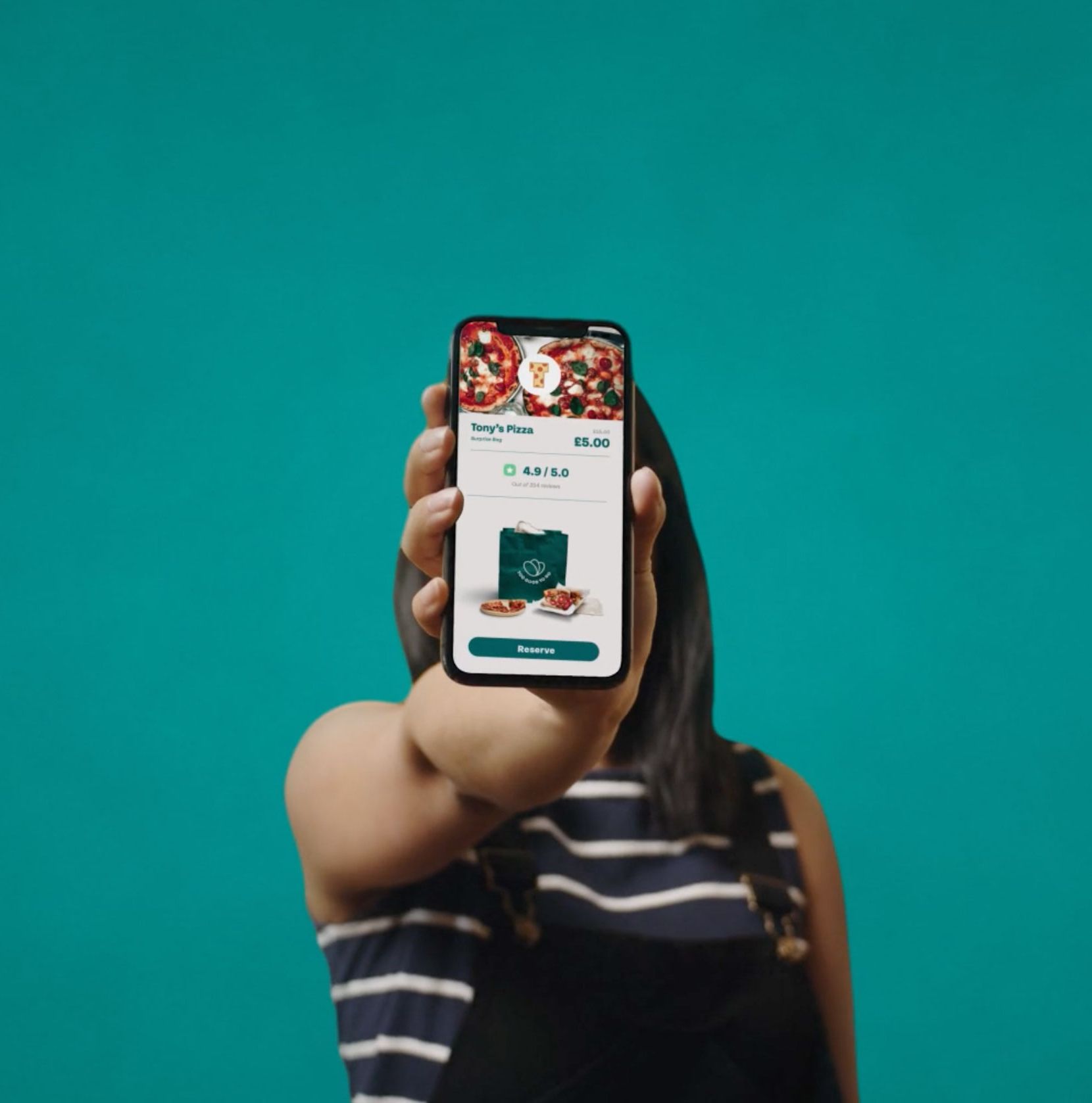 User showing the Too Good To Go App Interface