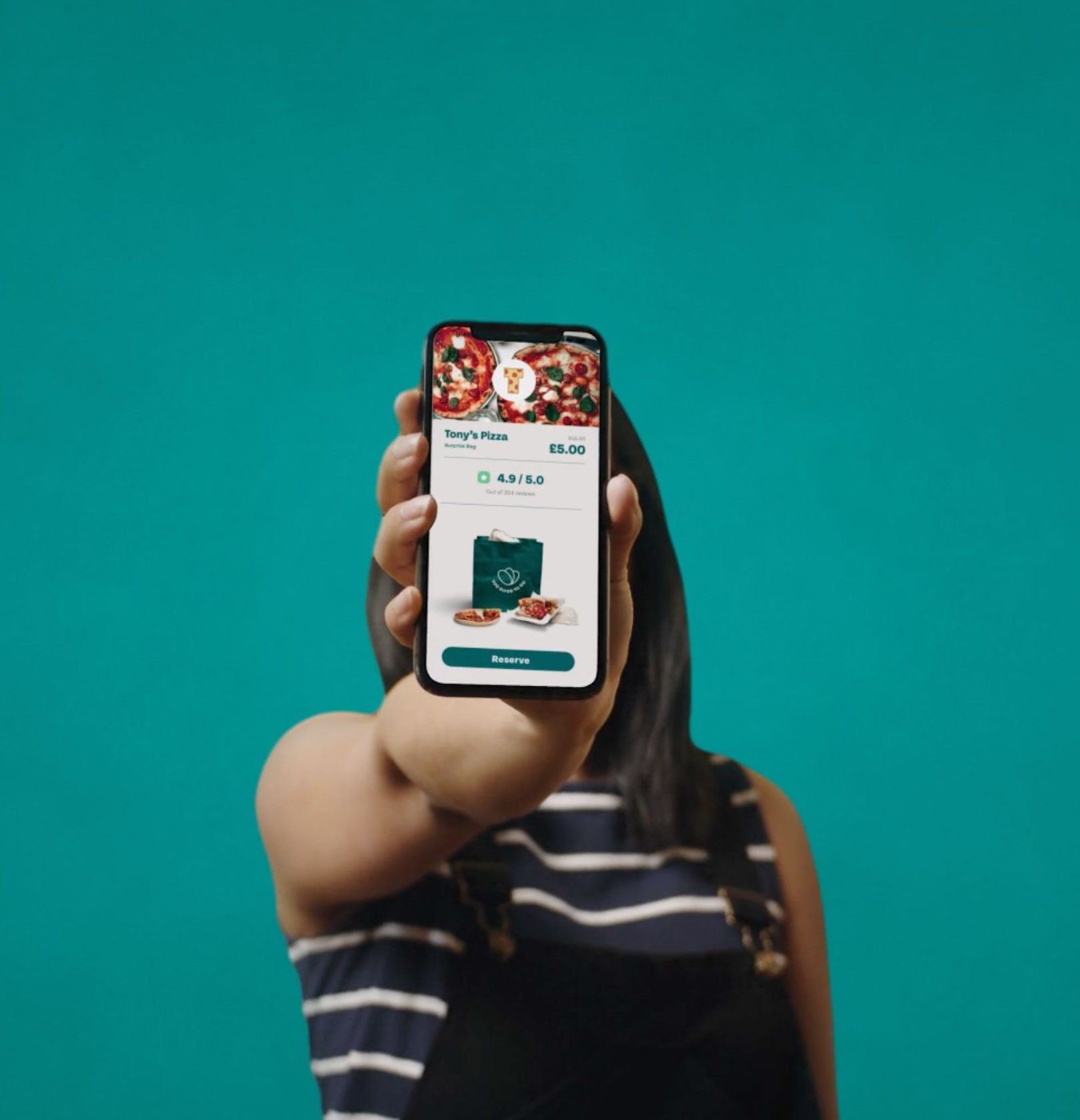 A user shows Too Good To Go Interface