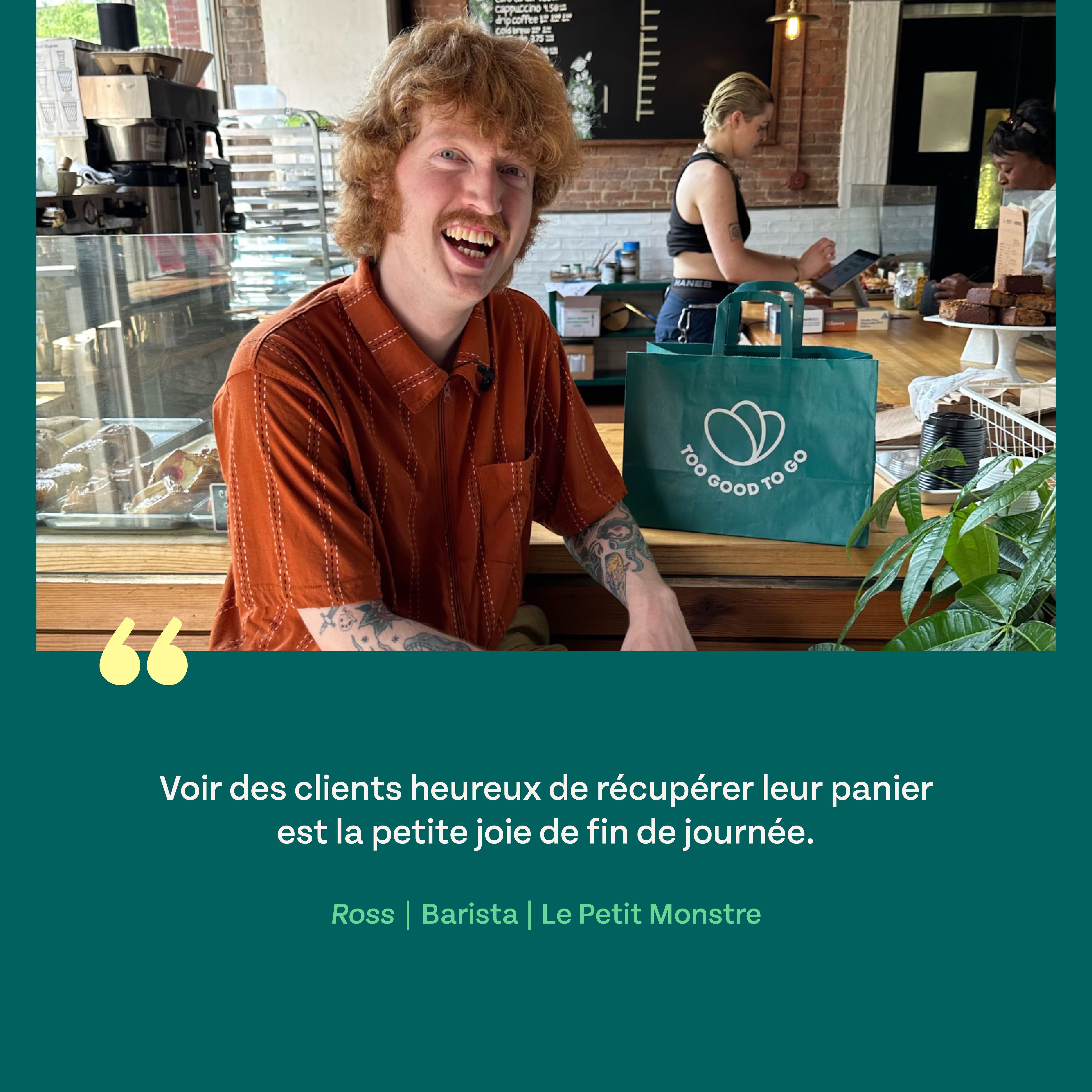 Testimonial Ross barista at Le Petit Monstre