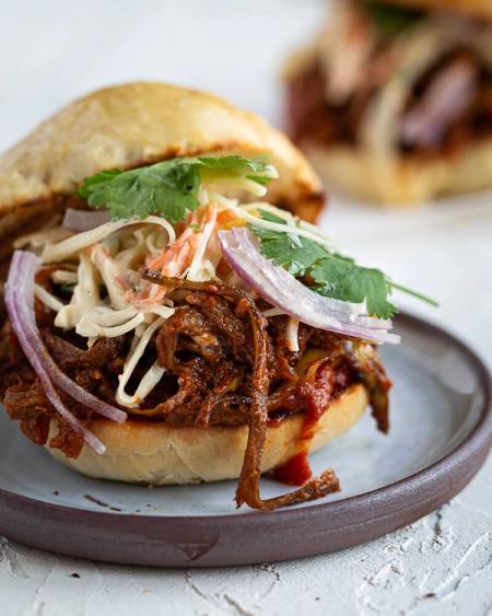 Burger anti gaspi façon pulled pork