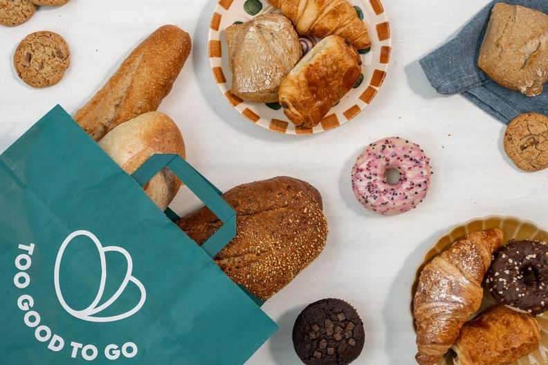 Too Good To Go bag with bakery items