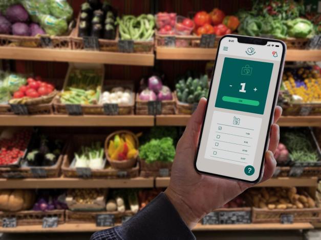 A smartphone with the Too Good To Go App on it