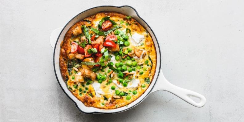 Christian Rachs Gemüsefrittata mit Brotsalat