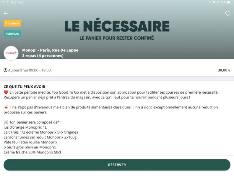 Confinement : Too Good To Go lance une offre spéciale en GMS et chez les commerces indépendants