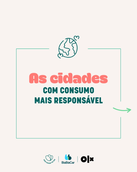 an advertisement for as cidades com consumo mais responsavel