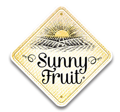 a sign that says sunny fruit on it