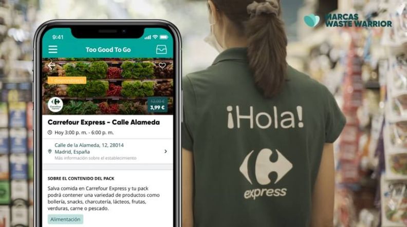 Carrefour se alía con la app Too Good To Go para combatir el desperdicio de alimentos en España