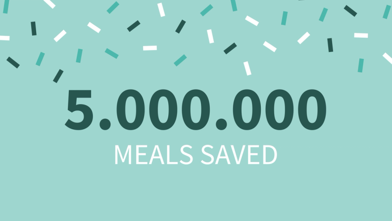 5 miljoen maaltijden gered!