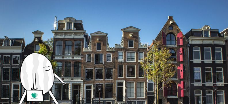 Disfrutar una comida salvada con vistas al agua - Visita Amsterdam