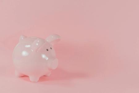 Pink piggy bank by Pawel Czerwinski