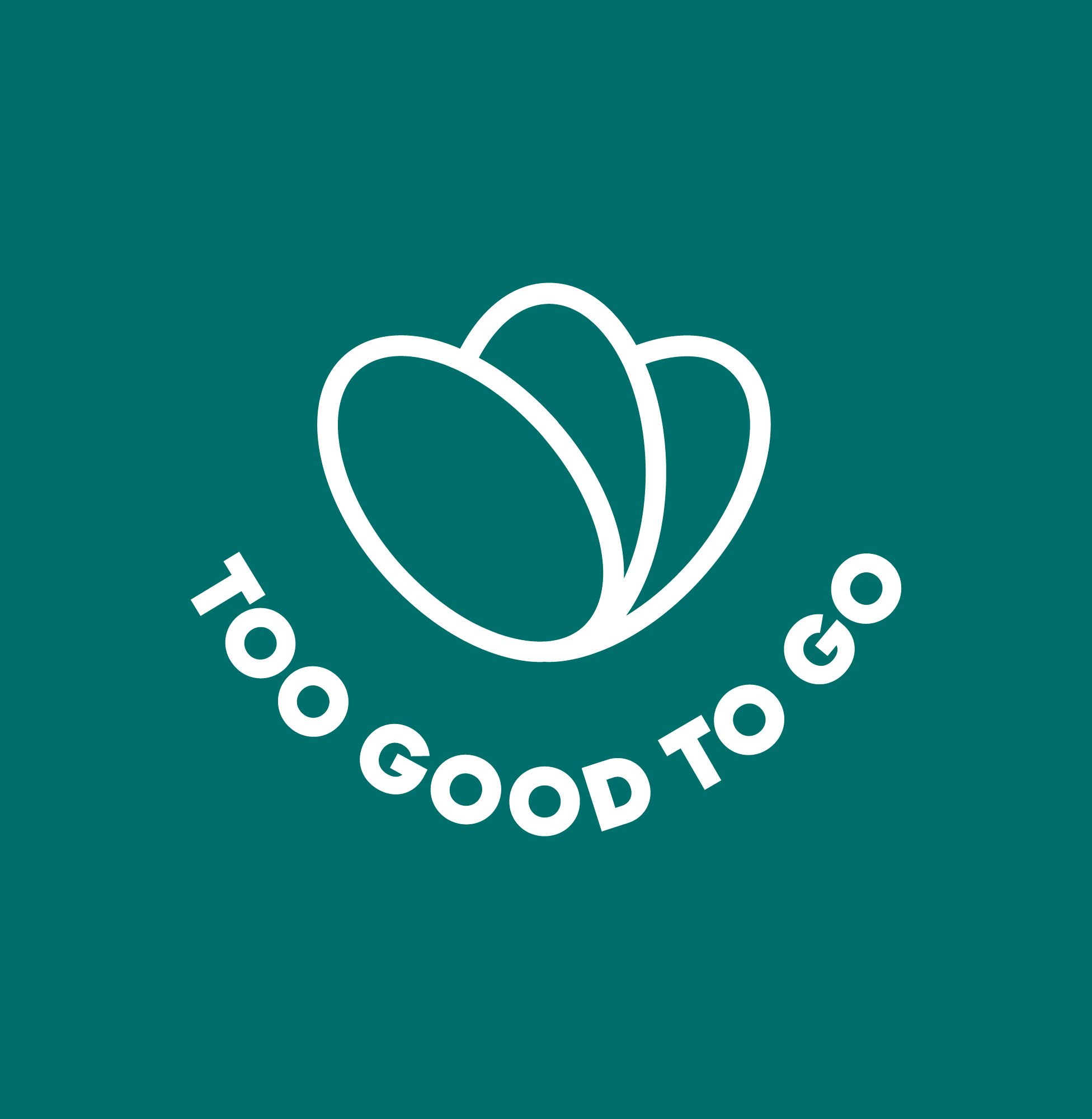 a logo for a company called too good to go