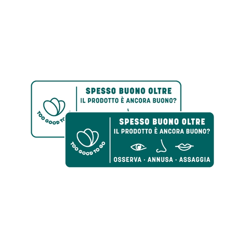 a sign that says ' spesso buono oltre il prodotto e ancora buono ' on it