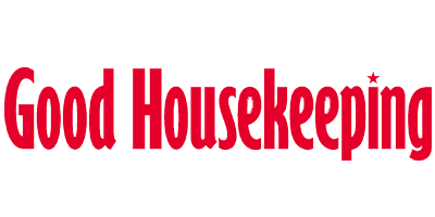 a red logo for good housekeeping on a white background