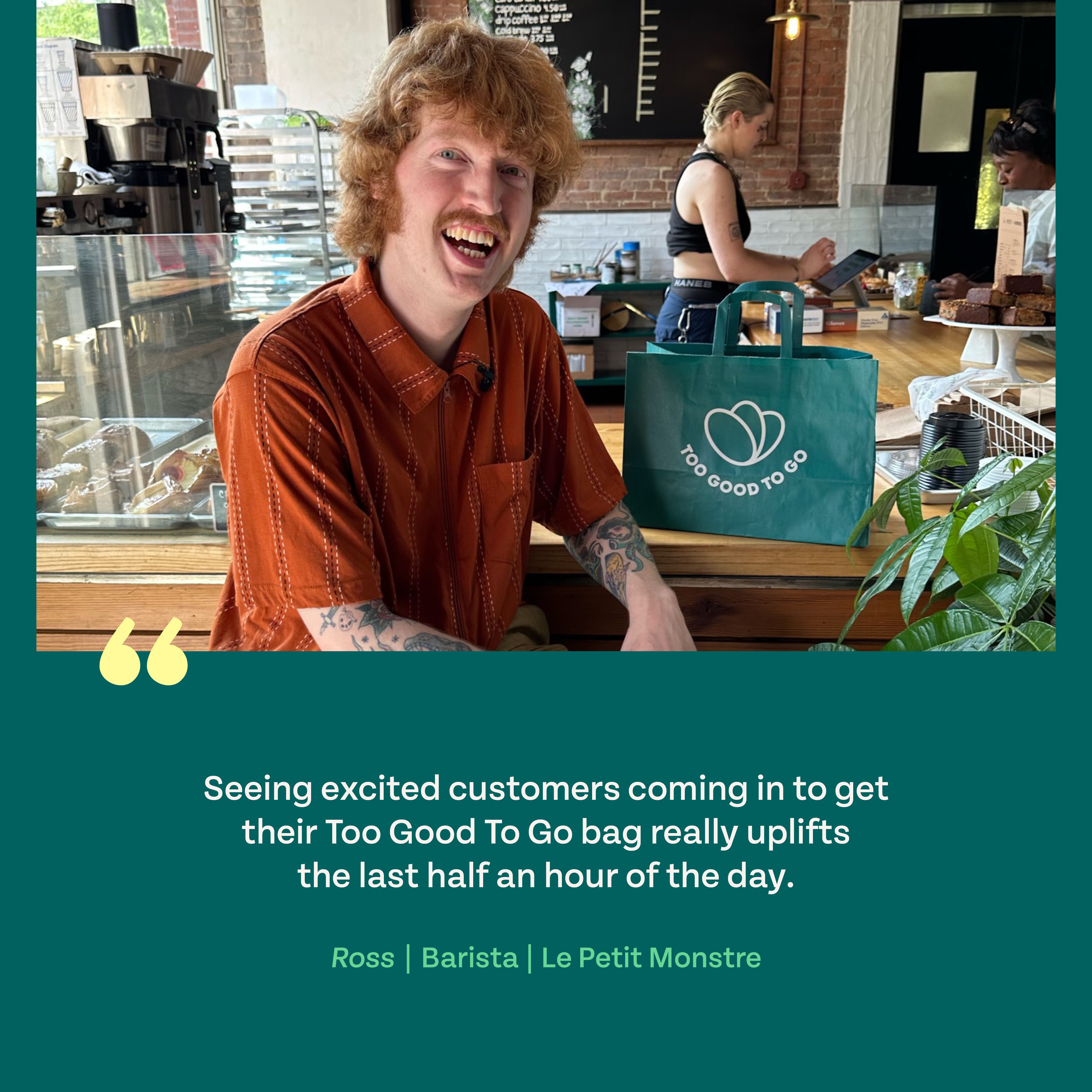 Testimonial Ross barista at Le Petit Monstre