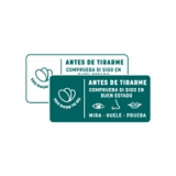 a sticker that says past my date on it