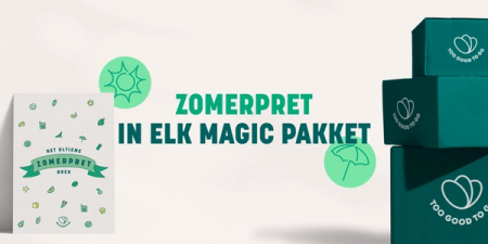 Zomerpret Magic Pakketten with the words " too good to go " on them